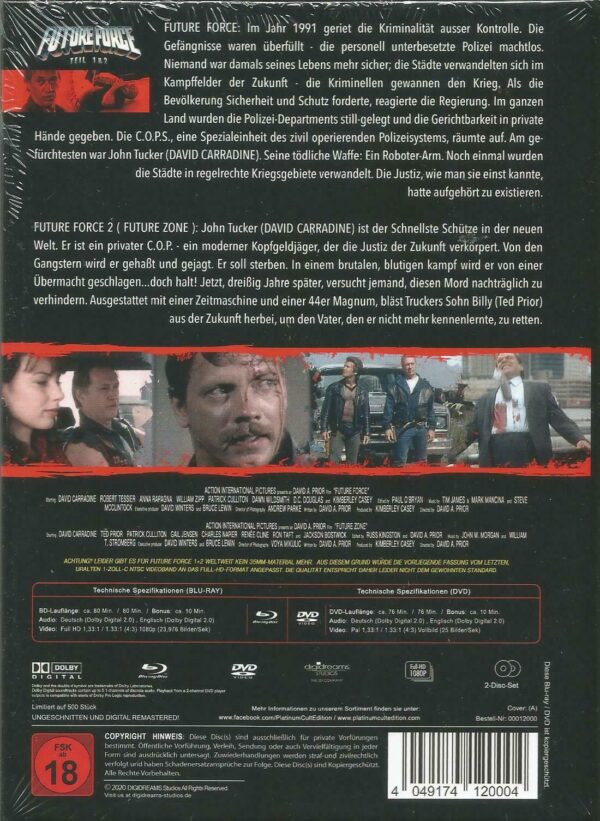 BR+DVD Future Force 1-2 -Mediabook - limitiert 500 St. NEU/OVP FSK18 – Bild 2