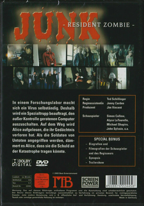 Junk - Resident Zombie - DVD – Bild 2