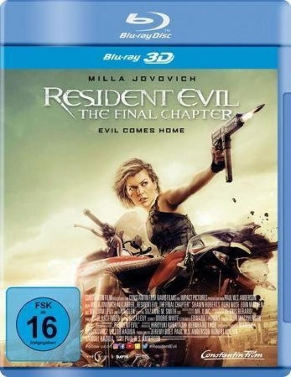 Resident Evil: The Final Chapter (2D/3D) Blu-ray