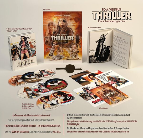 THRILLER – Ein unbarmherziger Film – 8-Disc wattiertes Mediabook - Cover A (2x4K UHD + 4xBlu-ray + 2xDVD) Limited Edition - Uncut – Bild 2