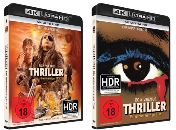 Thriller Doppelpack UHD 4K  ,Kinofassung + Unrated Festival Fassung , 2x 4K Edition, limited 500 inkl.Limitierungssticker