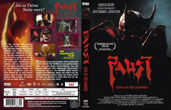 Faust - Love of the Damned - 2-Disc Mediabook - Cover B - Limitiert auf 333 Stück Blu-ray+DVD – Bild 2