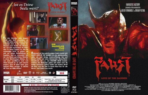 Faust - Love of the Damned - 2-Disc Mediabook - Cover C - Limitiert auf 333 Stück Blu-ray+DVD – Bild 2