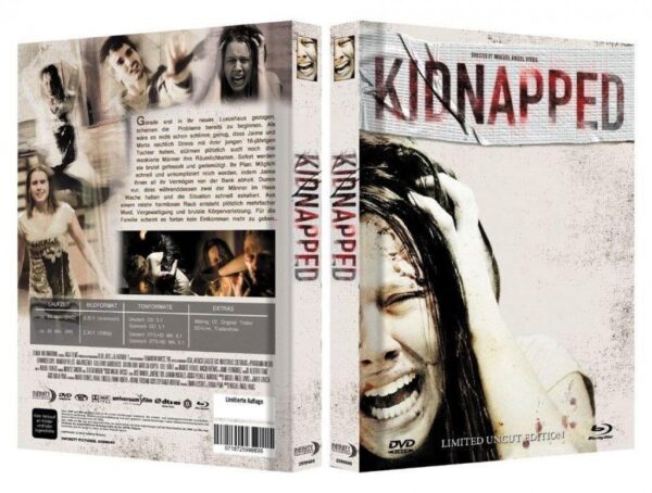 BR+DVD Kidnapped UNCUT - 2-Disc Mediabook (Cover A) - limitiert auf 333 Stk