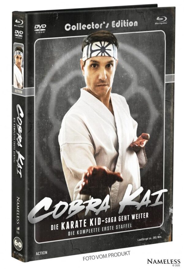 Cobra Kai - Staffel 1 - 4-Disc Mediabook Edition (Cover B) - limitiert auf 500 Stück Blu-ray + DVD