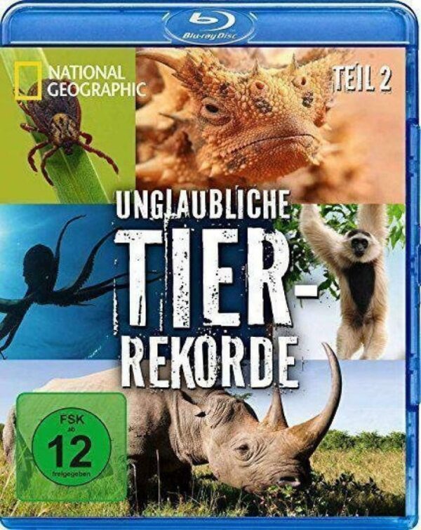 Unglaubliche Tier-Rekorde Teil 2 - National Geographic   Blu-ray/NEU/OVP