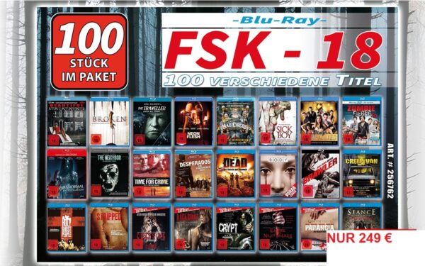 Black Friday Angebot 100 verschiedene Filme Blu-ray