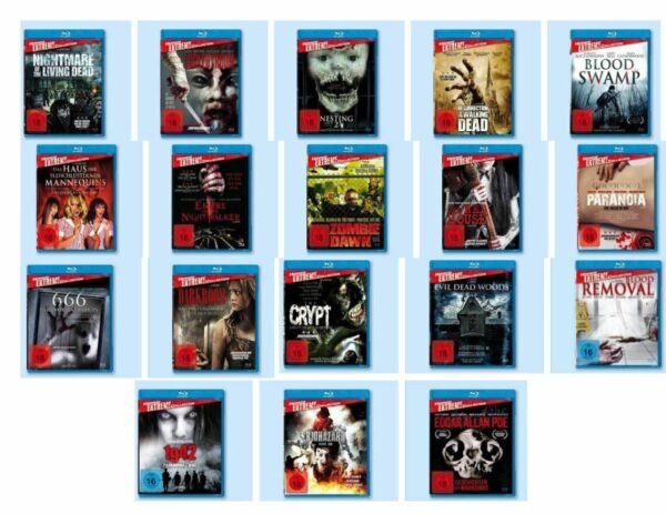 Blu-ray Bundle Horror Extreme Collection diverse Titel 18 Filme Blu-ray nur 35 €