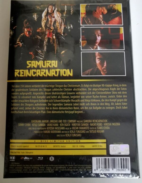 Samurai Reincarnation (Blu-ray + DVD) Mediabook limitiert wattiert – Bild 2